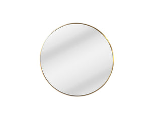 Georgia Round Wall Mirror: Gold Frame - perfect accent mirrors for walls | Image 1 | InSTYLE Home & Rugs