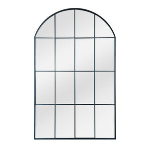 Irene Floor Mirror Black Metal Frame - modern black home decor | Image 2 | InSTYLE Home & Rugs
