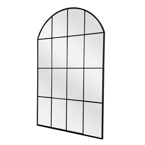 Irene Floor Mirror Black Metal Frame - modern black home decor | Image 1 | InSTYLE Home & Rugs