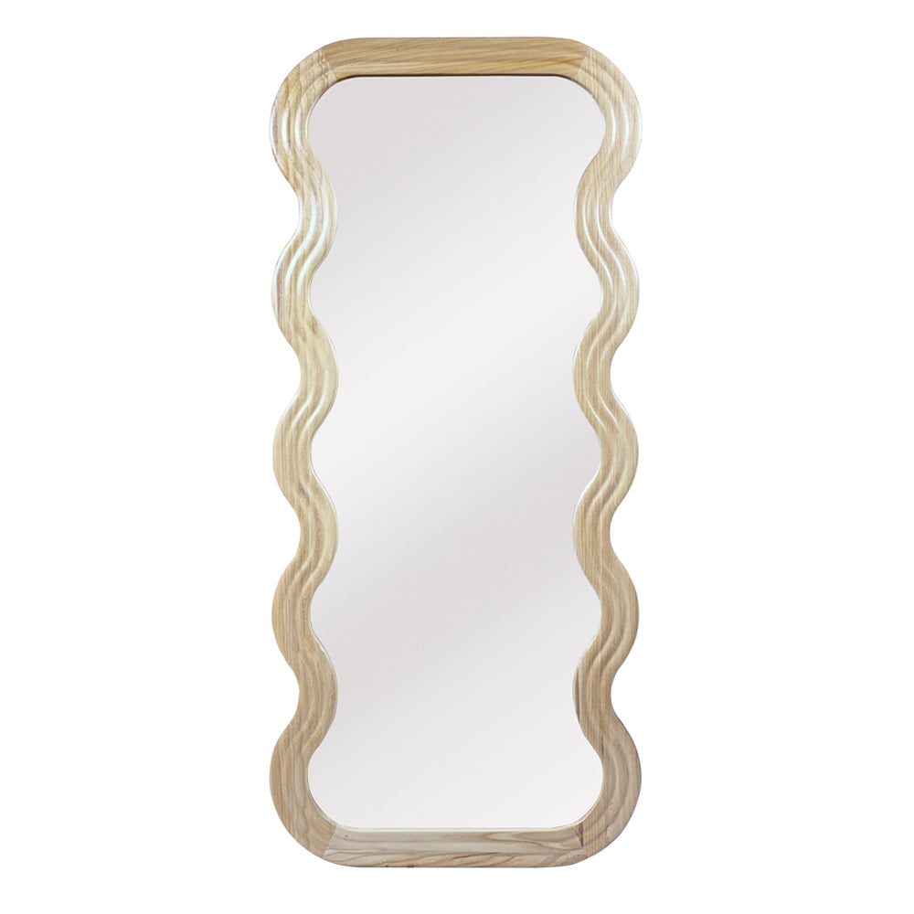 Arden Floor Mirror: Natural Color Frame - elegant mirrors for modern interiors | Image 1 | InSTYLE Home & Rugs