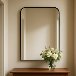 Hazel Wall Mirror: Black Frame - available in various shapes, sizes, and frame styles | Image 1 | InSTYLE Home & Rugs