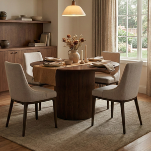Harmony Dining Table: Walnut - stylish dining tables for gatherings | Image 3 | InSTYLE Home & Rugs