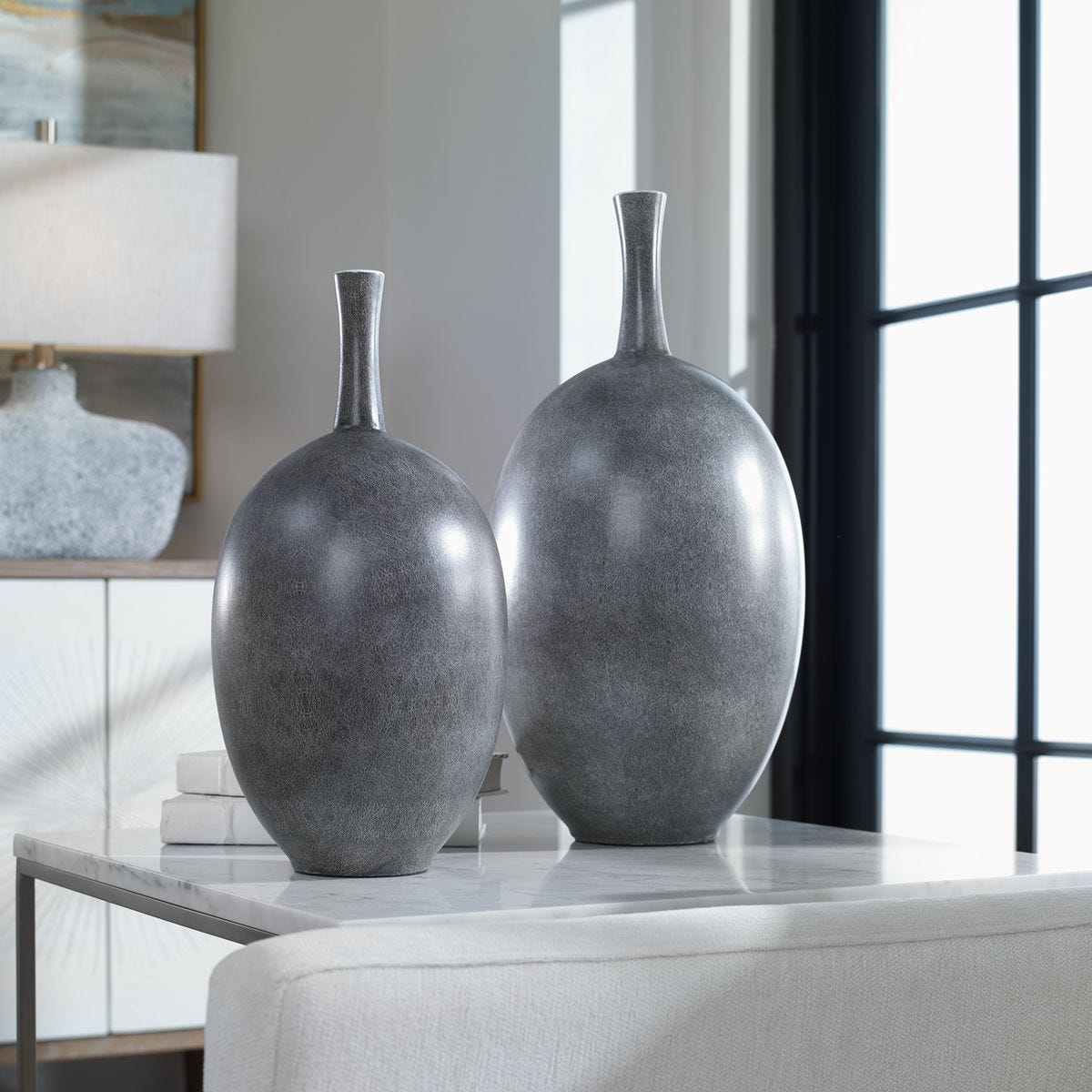 Riordan Vases, S/2 - modern accessories for a personalized living space | Image 1 | InSTYLE Home & Rugs