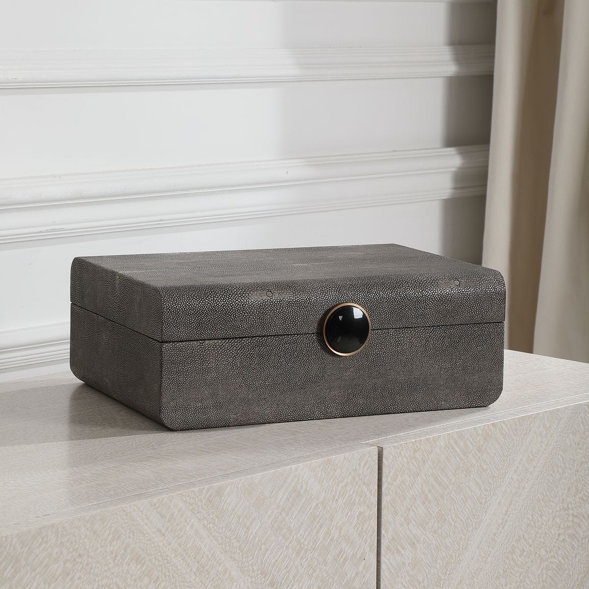 Lalique Box, Gray - stylish home accessories to complete your decor | Image 1 | InSTYLE Home & Rugs