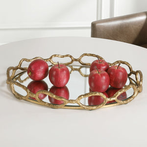 Cable Chain Tray, Gold - available in various shapes, sizes, and materials | Image 7 | InSTYLE Home & Rugs