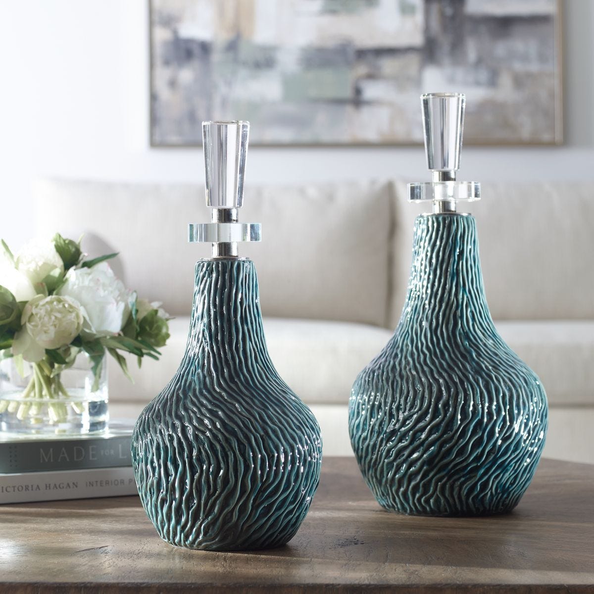 Almera Bottles, S/2 - decor accents and accessories for every room | Image 1 | InSTYLE Home & Rugs