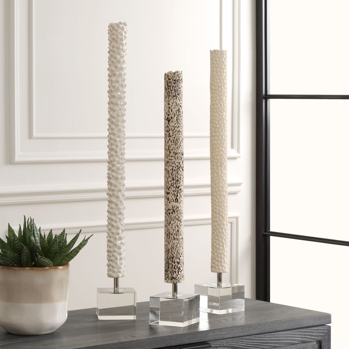 Makira, White, S/3 - decor accents and accessories for every room | Image 1 | InSTYLE Home & Rugs