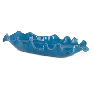 Ruffled Feathers Bowl, Blue - stylish decorative bowl to enhance your home decor | Image 2 | InSTYLE Home & Rugs