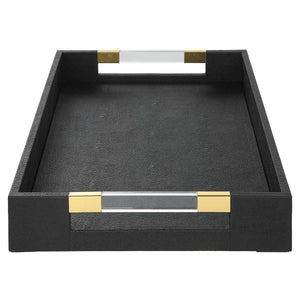 Wessex Tray, Black - stylish tray to organize and display your favorite items | Image 4 | InSTYLE Home & Rugs