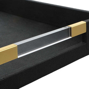 Wessex Tray, Black - stylish tray to organize and display your favorite items | Image 5 | InSTYLE Home & Rugs