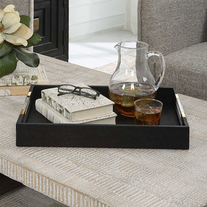 Wessex Tray, Black - stylish tray to organize and display your favorite items | Image 6 | InSTYLE Home & Rugs