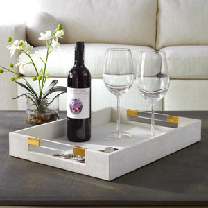Wessex Tray, White - available in various shapes, sizes, and materials | Image 1 | InSTYLE Home & Rugs