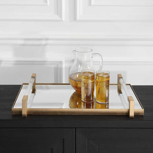Deki Tray, Gold - stylish tray to organize and display your favorite items | Image 6 | InSTYLE Home & Rugs
