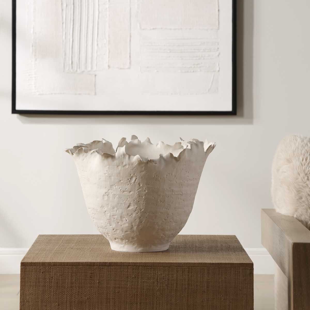 Blossom Bowl, Tall - elegant decorative bowl for a unique centerpiece in any room | Image 1 | InSTYLE Home & Rugs