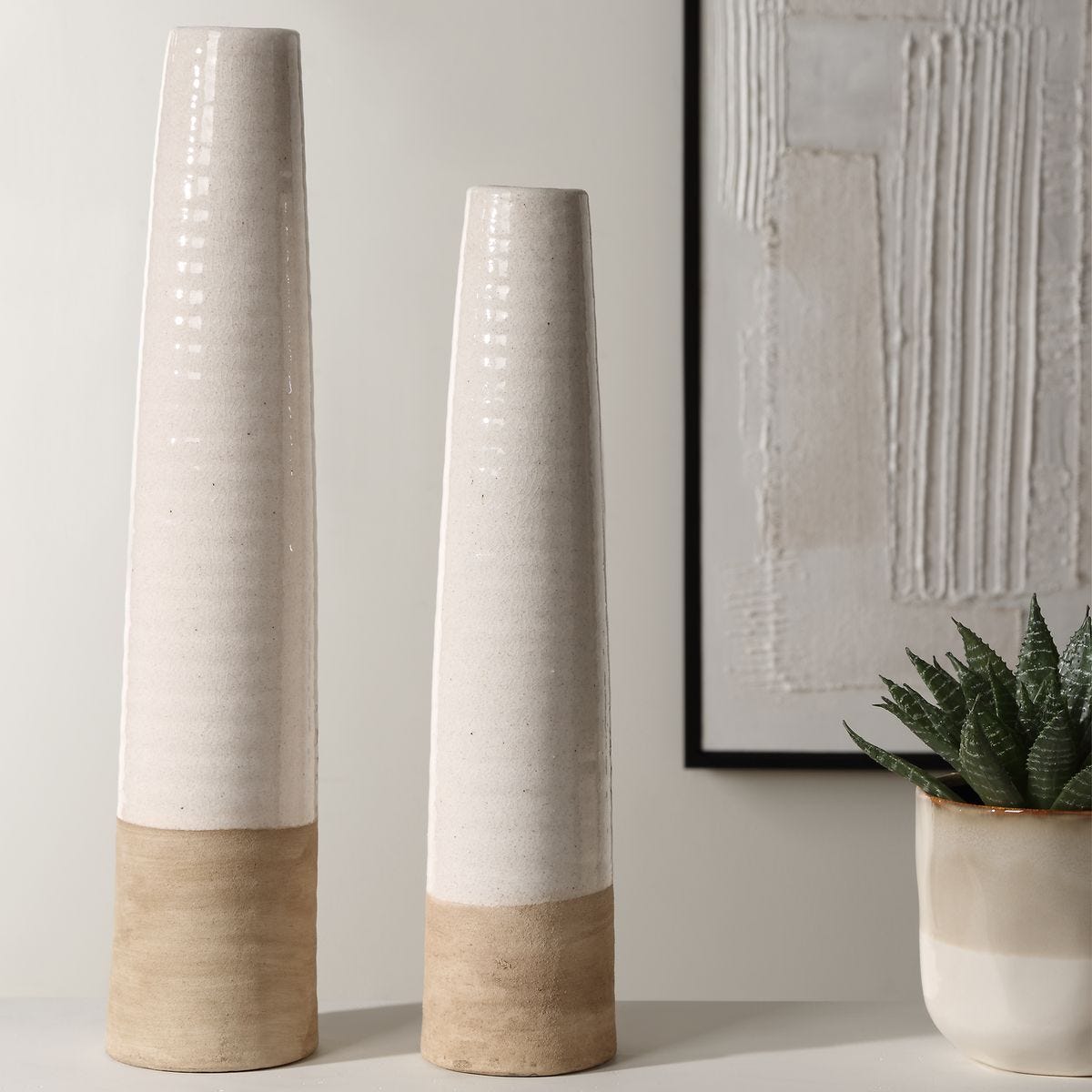Ivory Sands, Vases, S/2 - decor accents and accessories for every room | Image 1 | InSTYLE Home & Rugs