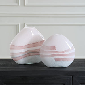 Blush Swirl, Vases, S/2 - stylish home accessories to complete your decor | Image 3 | InSTYLE Home & Rugs