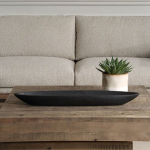 Vessel Bowl, Black - stylish decorative bowl to enhance your home decor | Image 1 | InSTYLE Home & Rugs