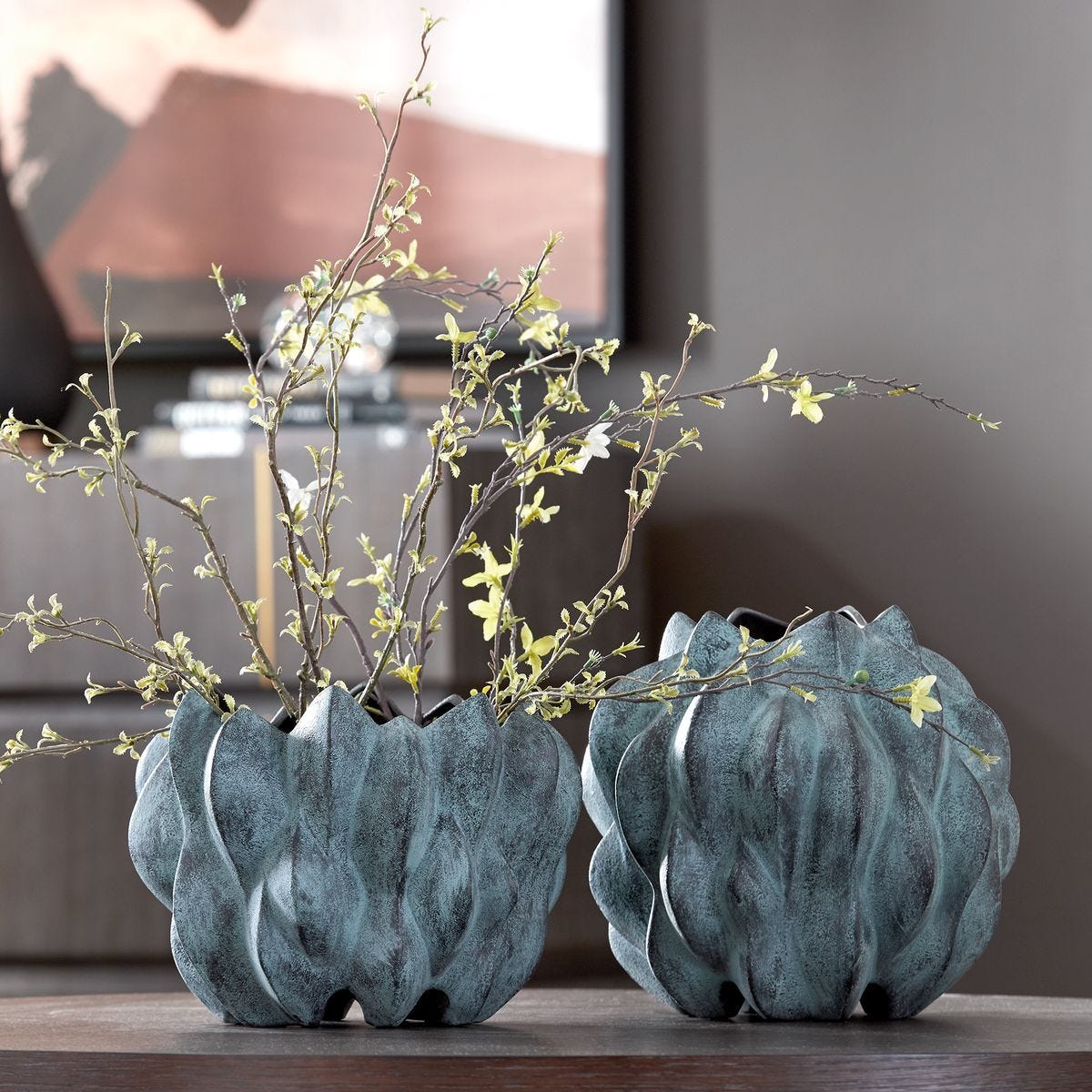 Verdant Bronze, Vases, S/2 - modern accessories for a personalized living space | Image 1 | InSTYLE Home & Rugs