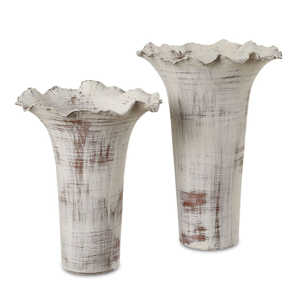 Ruffled Petal, Vases, S/2 - stylish home accessories to complete your decor | Image 2 | InSTYLE Home & Rugs