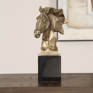 Chiseled Horse Bust, Sculpture - decor accents and accessories for every room | Image 3 | InSTYLE Home & Rugs