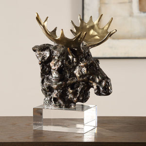 Moose Bust, Sculpture - modern accessories for a personalized living space | Image 1 | InSTYLE Home & Rugs