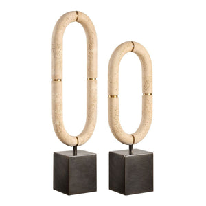 Oval Fusion, Sculptures, S/2 - stylish home accessories to complete your decor | Image 3 | InSTYLE Home & Rugs