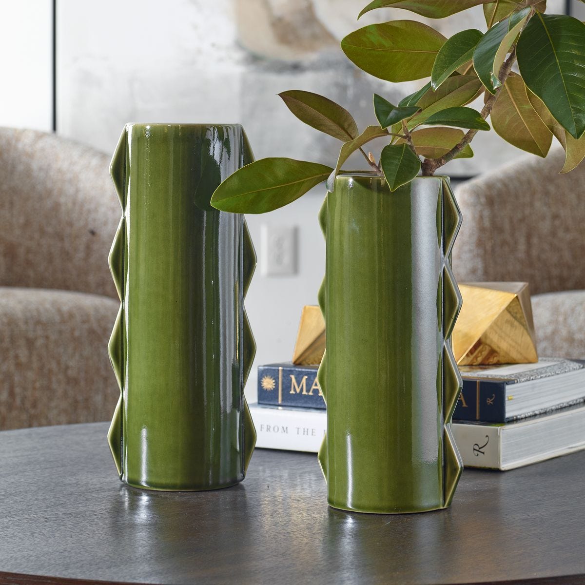 Meander Indoor-Outdoor Vases, S/2 - decor accents and accessories for every room | Image 1 | InSTYLE Home & Rugs