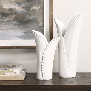 Leafscape Vases, S/2 - stylish home accessories to complete your decor | Image 3 | InSTYLE Home & Rugs