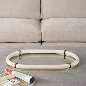 Cyprus, Oval Tray - stylish tray to organize and display your favorite items | Image 1 | InSTYLE Home & Rugs