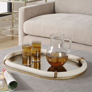 Cyprus, Oval Tray - stylish tray to organize and display your favorite items | Image 4 | InSTYLE Home & Rugs