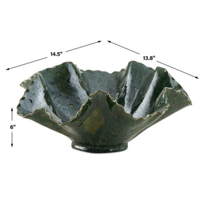 Verdant Bloom Indoor-Outdoor Bowl - elegant decorative bowl for a unique centerpiece in any room | Image 10 | InSTYLE Home & Rugs