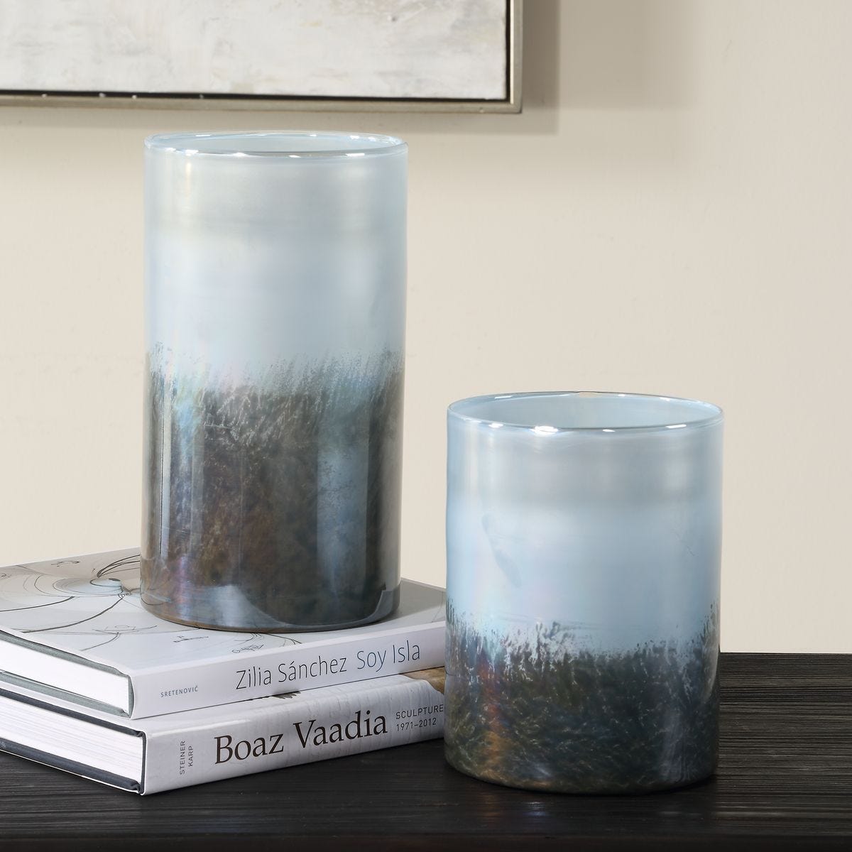 Midnight Mist Vases, S/2 - modern accessories for a personalized living space | Image 1 | InSTYLE Home & Rugs