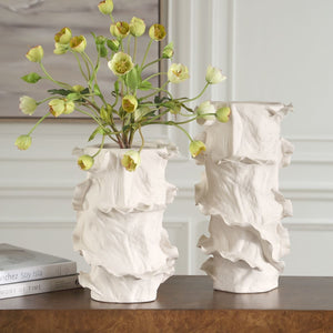 Ripple Crest Vases, S/2 - decor accents and accessories for every room | Image 1 | InSTYLE Home & Rugs