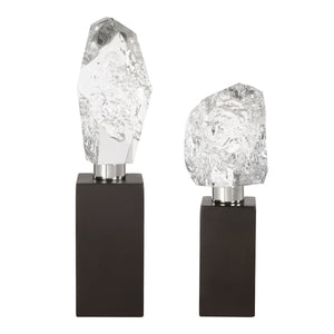 Crystal Peak Sculptures, S/2 - stylish home accessories to complete your decor | Image 3 | InSTYLE Home & Rugs