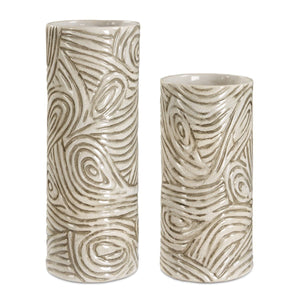 Timber Swirl Vases, S/2 - decor accents and accessories for every room | Image 2 | InSTYLE Home & Rugs
