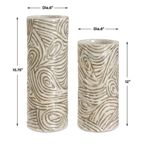Timber Swirl Vases, S/2 - decor accents and accessories for every room | Image 5 | InSTYLE Home & Rugs