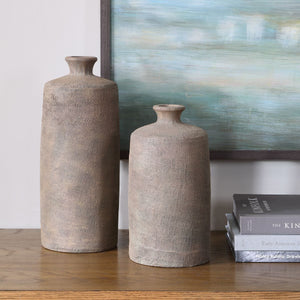 Terrene Vases, S/2 - stylish home accessories to complete your decor | Image 3 | InSTYLE Home & Rugs