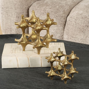 Gilded Connection Sculptures, S/2 - stylish home accessories to complete your decor | Image 3 | InSTYLE Home & Rugs