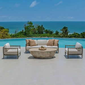 Quarried Stone Indoor-Outdoor Bowl - elegant decorative bowl for a unique centerpiece in any room | Image 6 | InSTYLE Home & Rugs