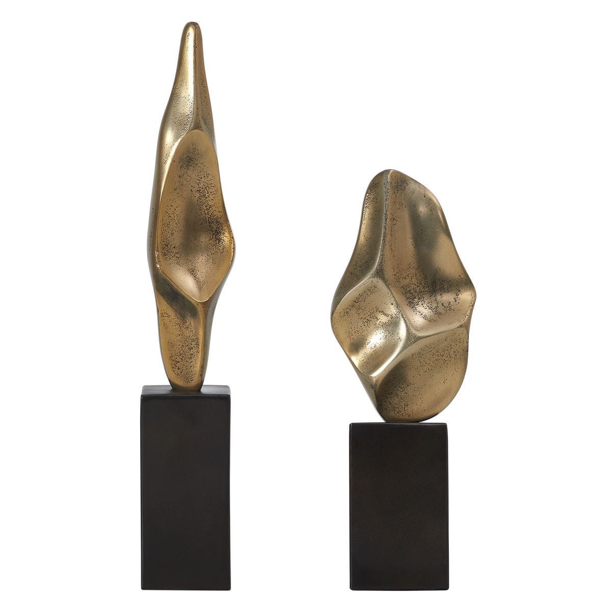Fluid Geometry Sculptures, S/2 - stylish home accessories to complete your decor | Image 2 | InSTYLE Home & Rugs