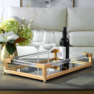 Balkan Tray, Gold - modern accessories for a personalized living space | Image 1 | InSTYLE Home & Rugs