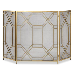Rosen Fireplace Screen, Gold - stylish home accessories to complete your decor | Image 2 | InSTYLE Home & Rugs