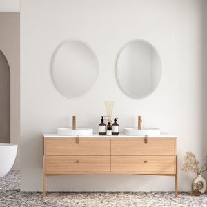 Vanity Oval Mirror - perfect for enhancing light and creating a sense of space | Image 1 | InSTYLE Home & Rugs
