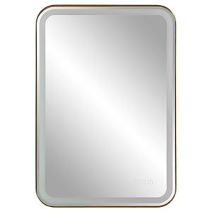Crofton Lighted Vanity Mirror, Brass - available in various shapes, sizes, and frame styles | Image 5 | InSTYLE Home & Rugs