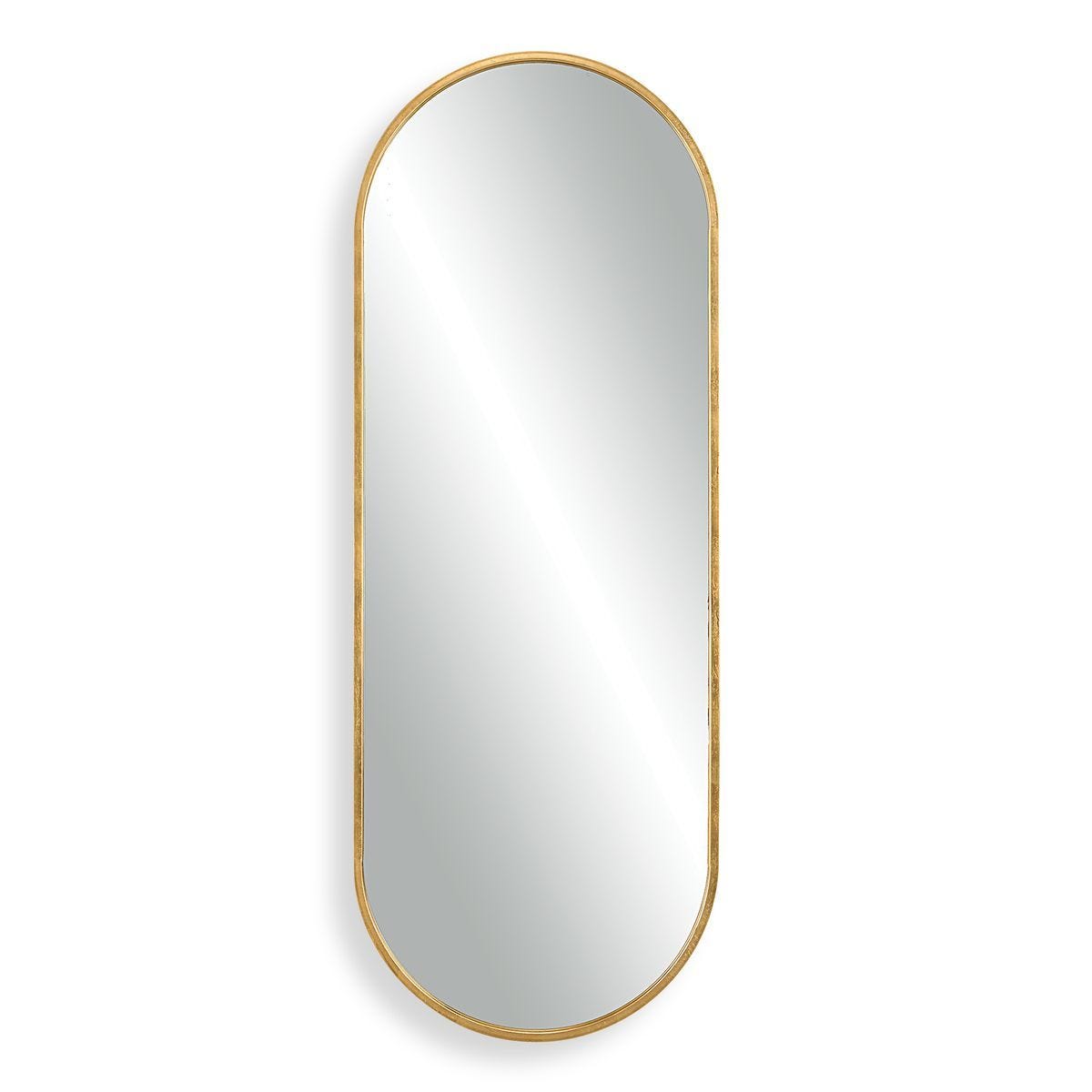 Varina Tall Mirror, Gold - perfect for enhancing light and creating a sense of space | Image 1 | InSTYLE Home & Rugs