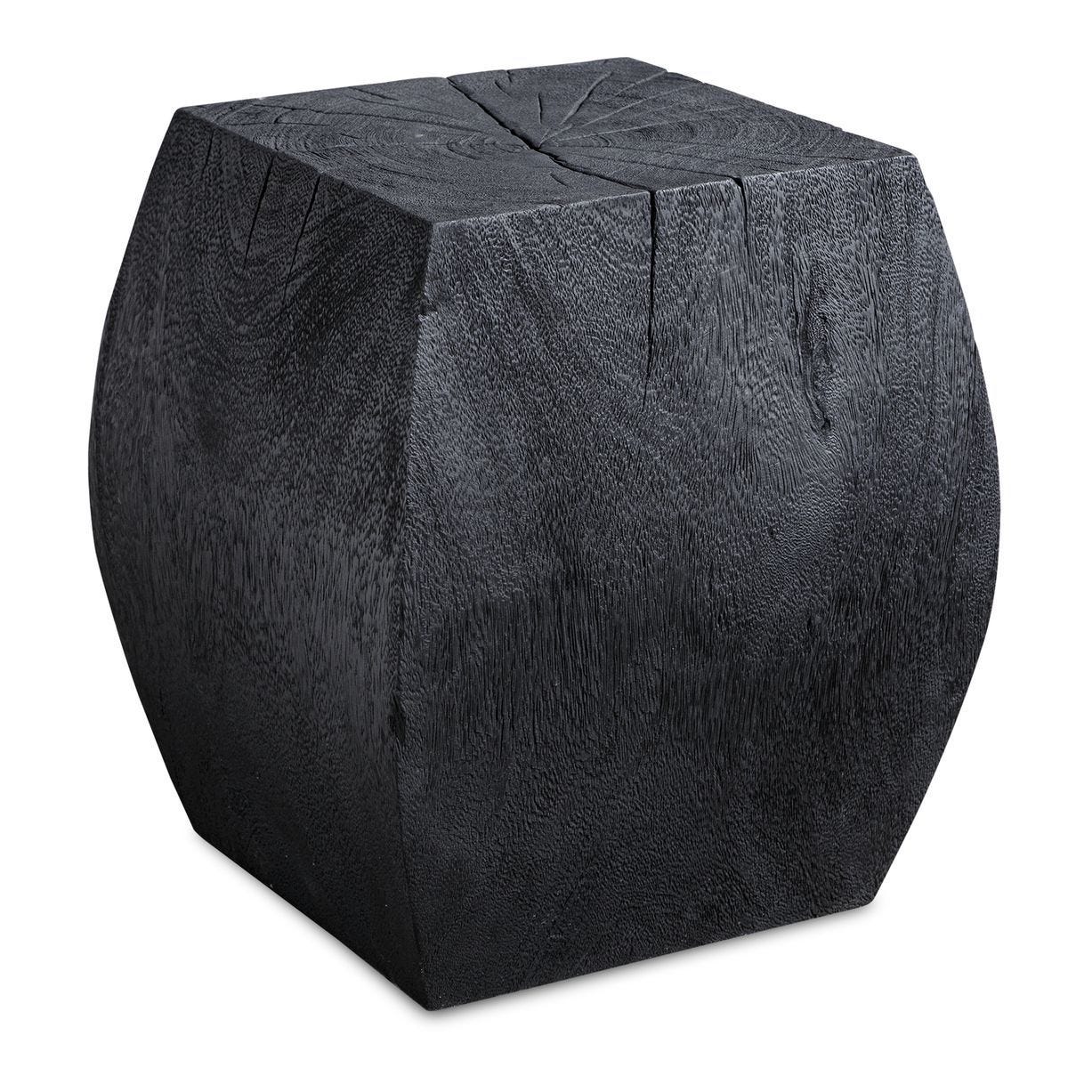 Grove Accent Stool, Black - perfect for small spaces | Image 1 | InSTYLE Home & Rugs