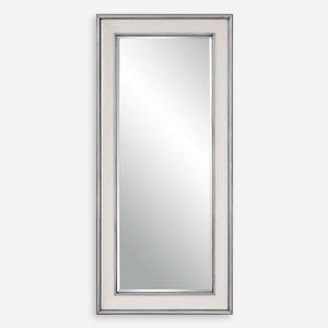 32 x 70 Metallic Trim Leaner Mirror - full-length mirror for creating the illusion of space and light | Image 2 | InSTYLE Home & Rugs