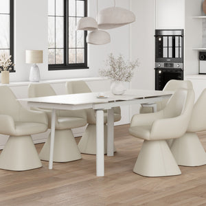 Bellaro Dining Table with Extension - perfect for family meals | Image 2 | InSTYLE Home & Rugs