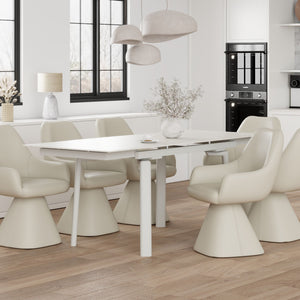 Bellaro Dining Table with Extension, 55"-79" - stylish dining tables for gatherings | Image 2 | InSTYLE Home & Rugs