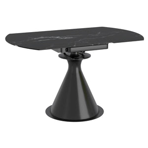 Calisto Round Pedestal Dining Table w/Extension - elegant tables for dining rooms | Image 4 | InSTYLE Home & Rugs